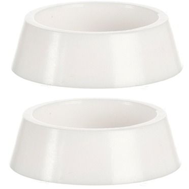 FR11023 Large Pet Dishes / White / set/2
