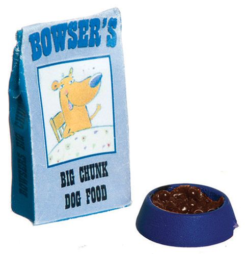 FR11110 Dog Food Bag &amp; Filled Bowl