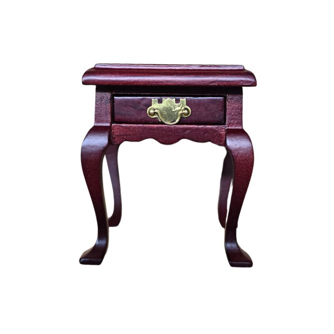 CLA10080 Mahogany Queen Anne End Table