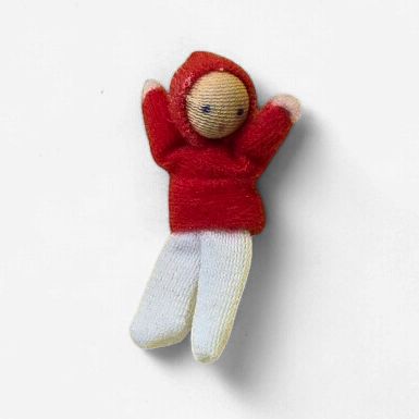 ERN00004 Baby Doll w/Red Hat by Erna Meyer