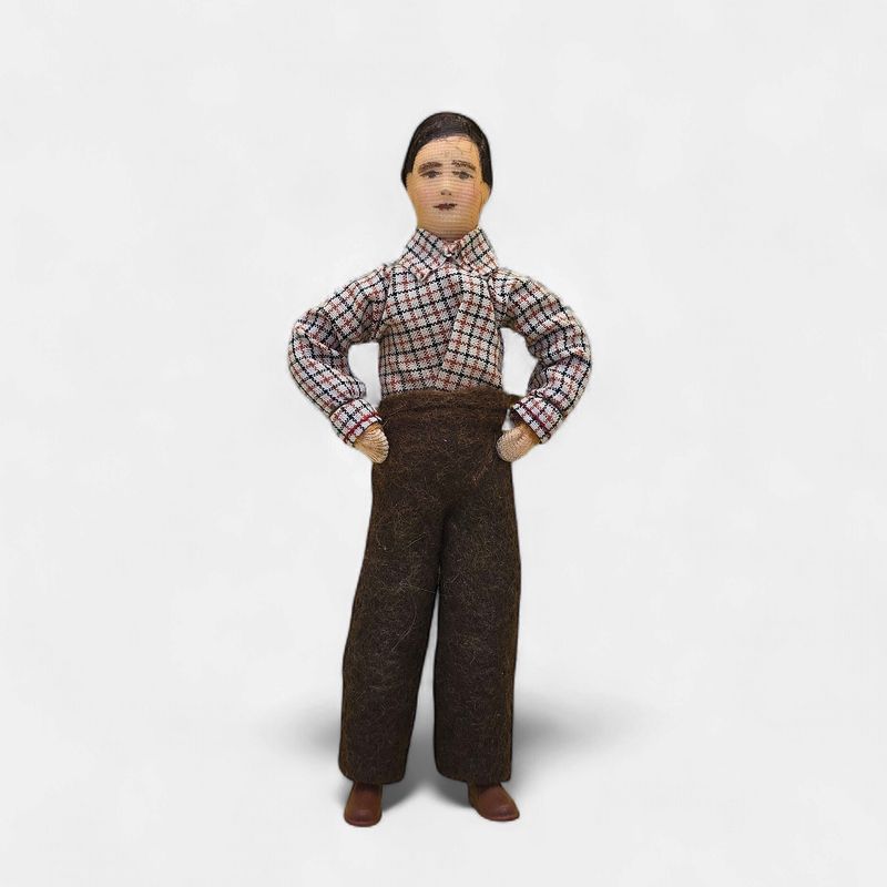 Dad Doll in Plaid Shirt by Erna Meyer