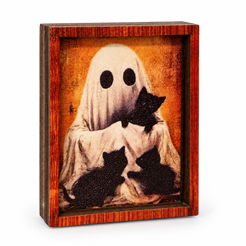 MC5151 Ghost and Kittens Framed Art