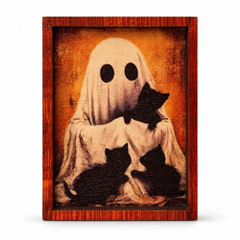MC5151 Ghost and Kittens Framed Art