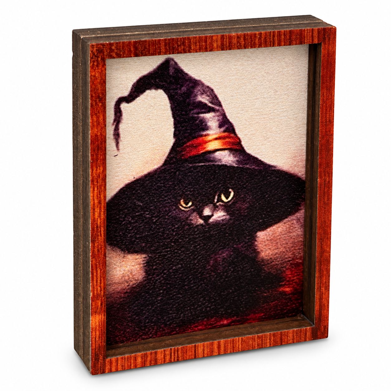 MC5152 Cat in a Witch's Hat Framed Art