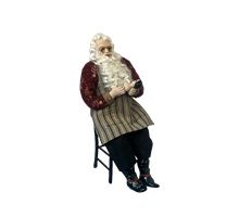 Santa making a doll