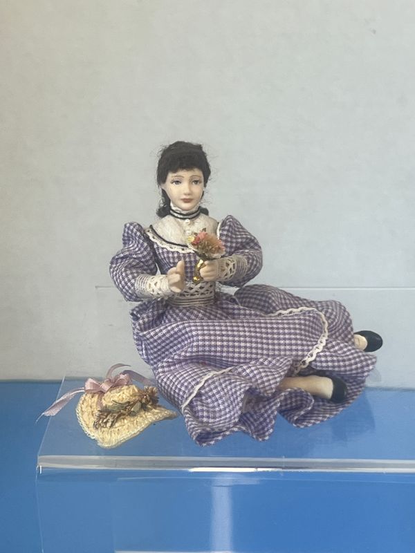Sitting Young Woman