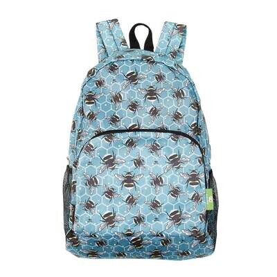 Eco Chic Lightweight Foldable Backpack Bumble Bees
