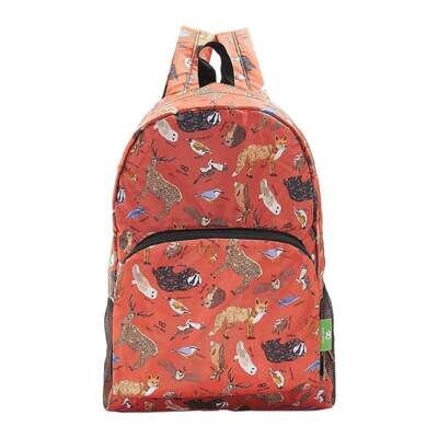Eco Chic Lightweight Foldable Backpack Woodland