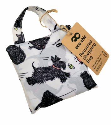 Eco Chic Lightweight Foldable Reusable Shopping Bag Scottie