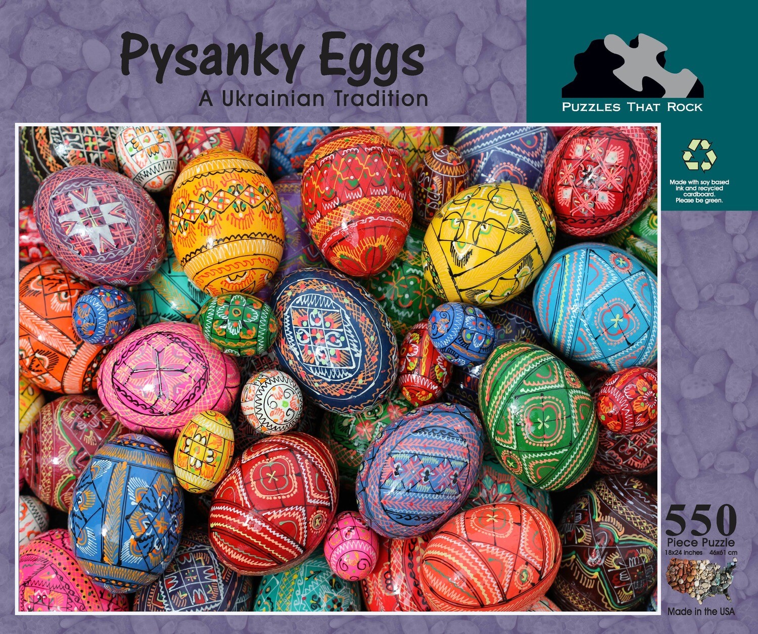 Pysanky Eggs Jigsaw Puzzle 550 Pieces