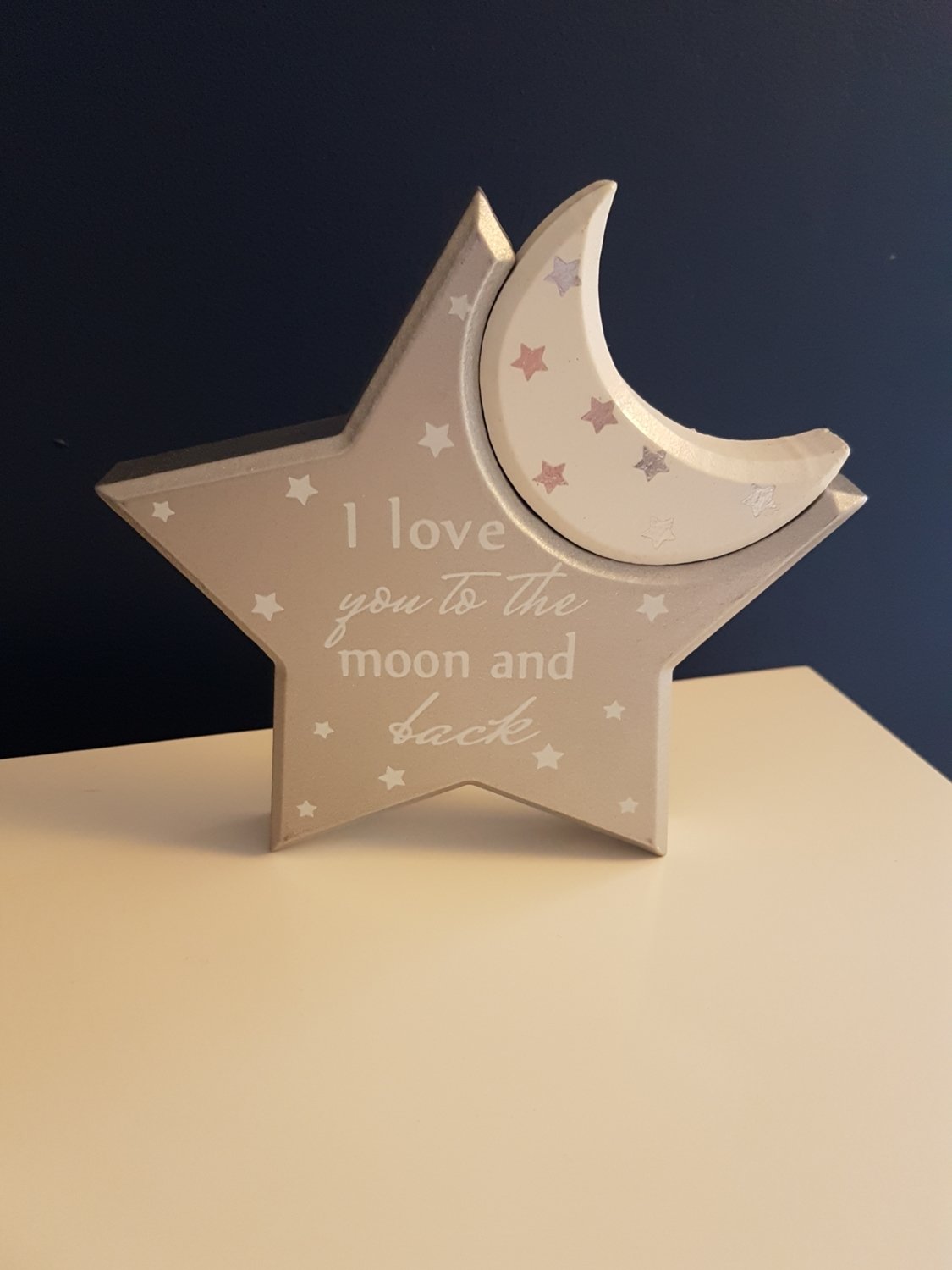 Twinkle twinkle star and moon plaque