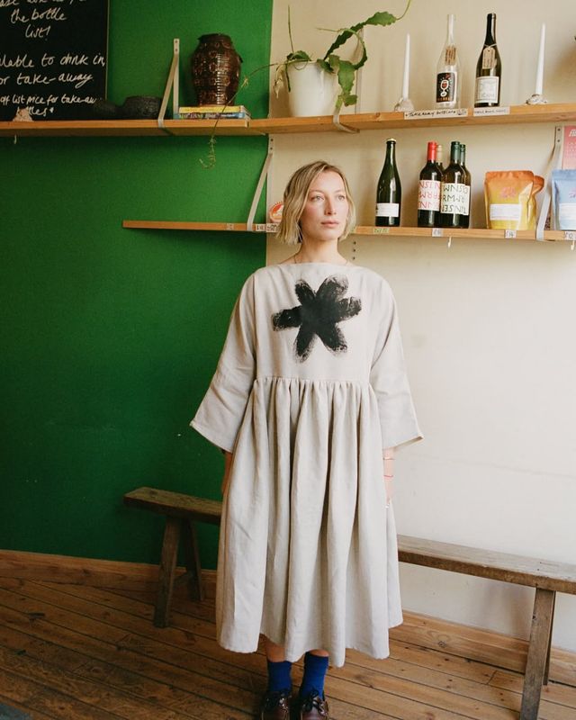 The Kozo Hand-Painted Linen Dress | Limited Edition