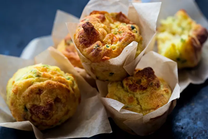 ​​Muffin Salati al Formaggio​ Ricetta culinaria dietetica