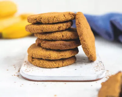 Biscotti Vegani alla Banana e Avena Ricetta culinaria dietetica