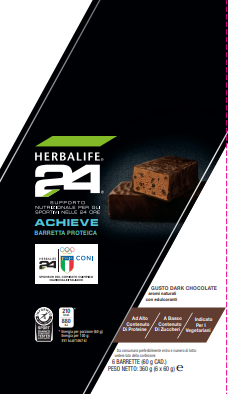 Barrette Proteiche Gusto Dark Chocolate 6 bar da 60 gr