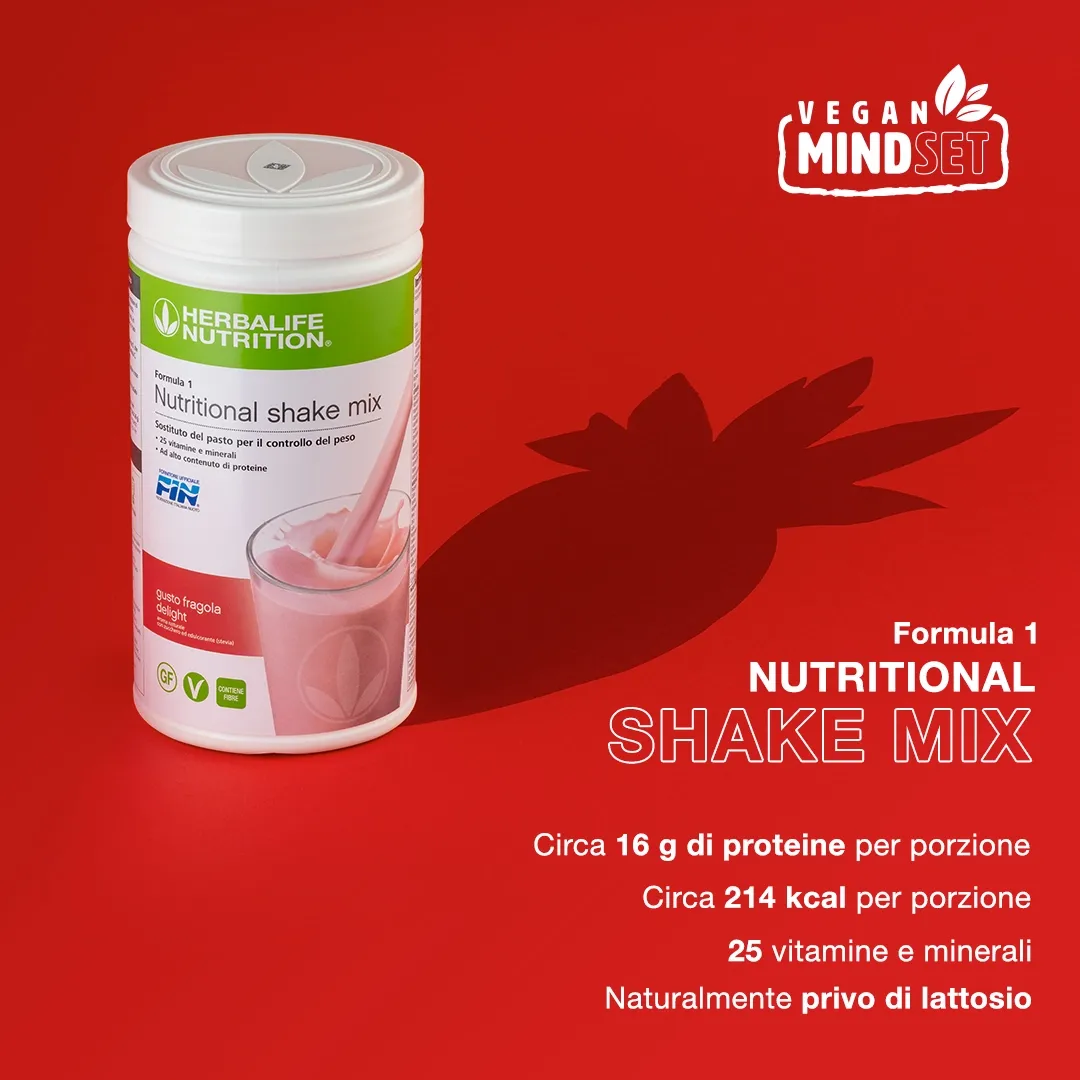 Nutritional shak mix gusto fragola 550 g