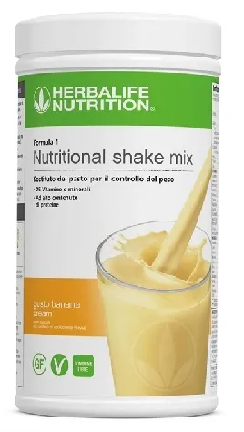 Nutritonal shake mix sostituto pasto banana Cream 550 g