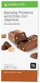 Snack proteico smart barrette Arachidi e Cacao gr 35 confezione da 14 Snack proteico smart barrette Arachidi e Cacao gr 35 confezione da 14