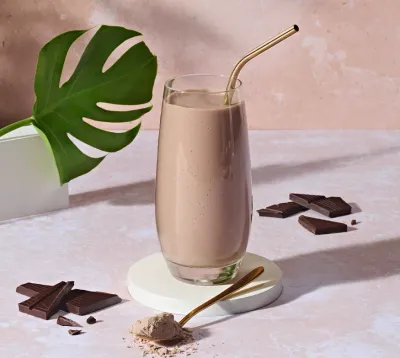 Shake cioccolato e pera Ricetta culinaria con Formula 1 al cacao
