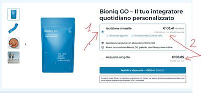 Formula personalizzata multivitamine Bioniq GO | Integratore su misura
