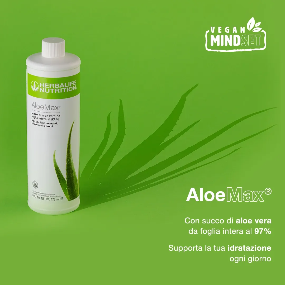 Aloe Max   473 ml Physical Aloe Max 473 ml: bevanda rinfrescante con 97% di succo di aloe vera da foglia intera, senza coloranti, edulcoranti o aromi aggiunti, per un consumo salutare e Herbalife negozio online Italia