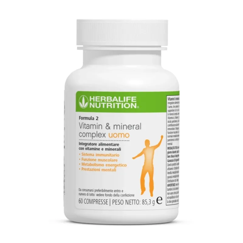 Integratore vitaminico e minerale Formula 2 Vitamine e minerali complex uomo 60 compresse Herbalife Nutrition