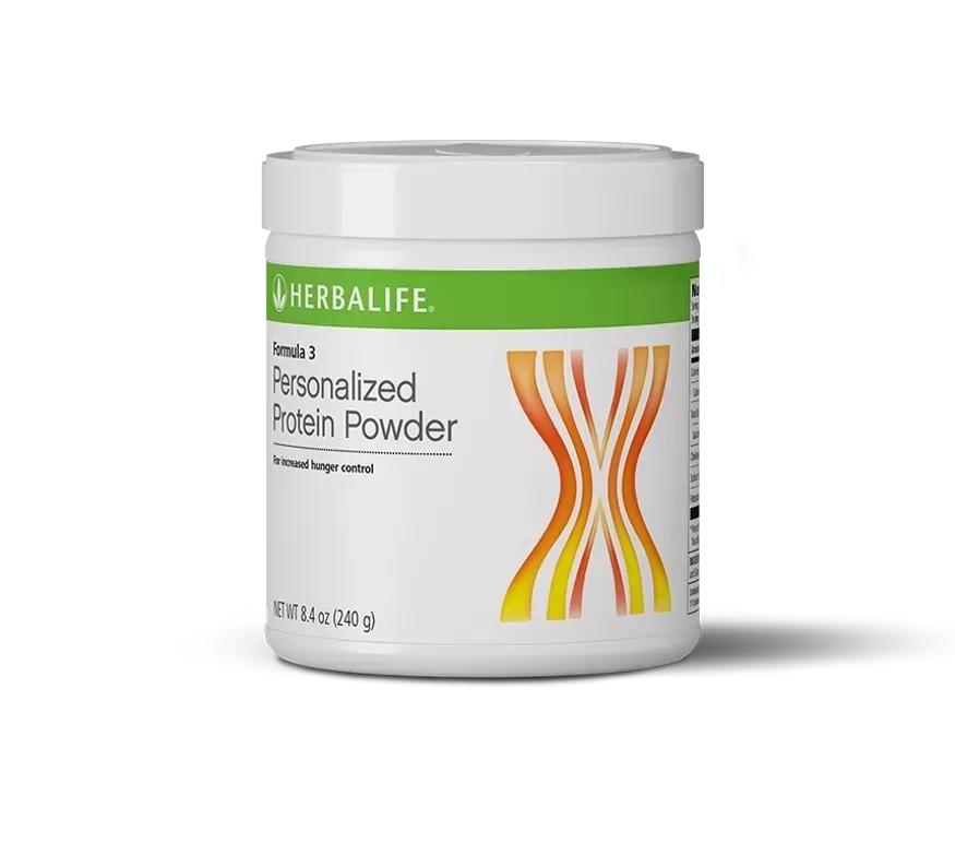 Polvere proteica personalizzata Herbalife, 240 gr, Formula 3, per un apporto proteico completo e un controllo dell'appetito.