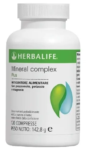 Herbalife Mineral Complex Plus, 120 compresse, integratore alimentare con prezzemolo, potassio e magnesio.