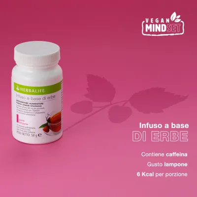 Infuso a base di erbe gusto Lampone 51 gr Infuso a base di erbe gusto Lampone 51 gr