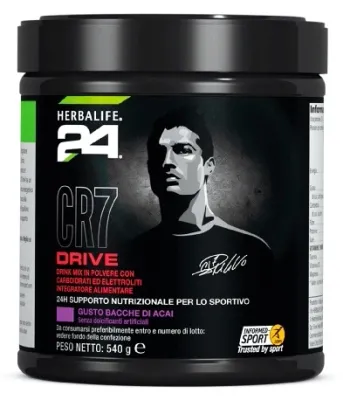 CR7 drive H 24 gusto Bacche di Acai barattolo 20 dosi CR7 drive H 24 gusto Bacche di Acai barattolo 20 dosi