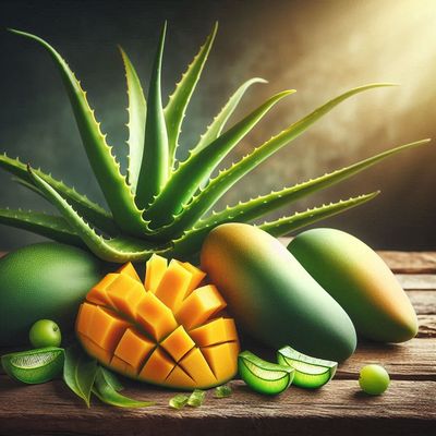 Aloe Vera Mango Concentrato 1,892 l benefici dell'aloe e del mango:
Aloe vera: lenitiva, digestiva, purificante per la pelle.
Mango: ricco di vitamine A e C, antiossidanti, fibra.
