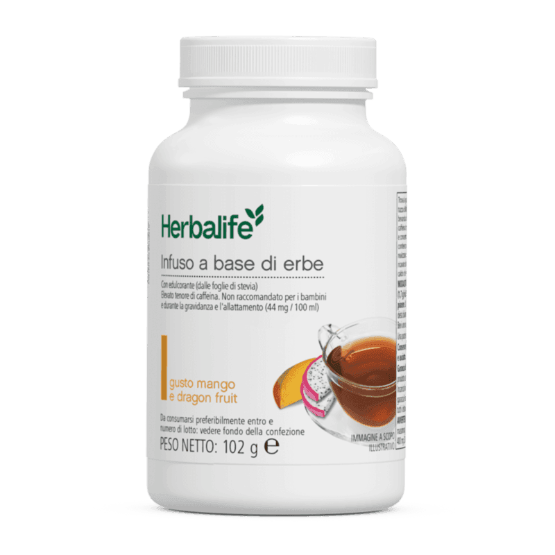 Infuso a base di erbe gusto Mango e Dragon Fruit
