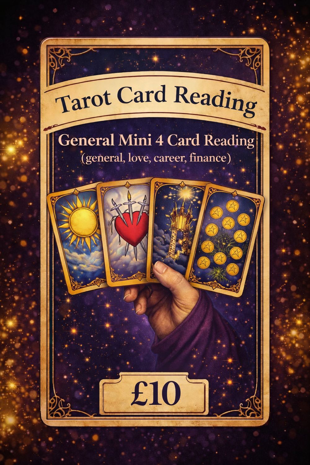 Mini Tarot Reading - 4 Card Spread