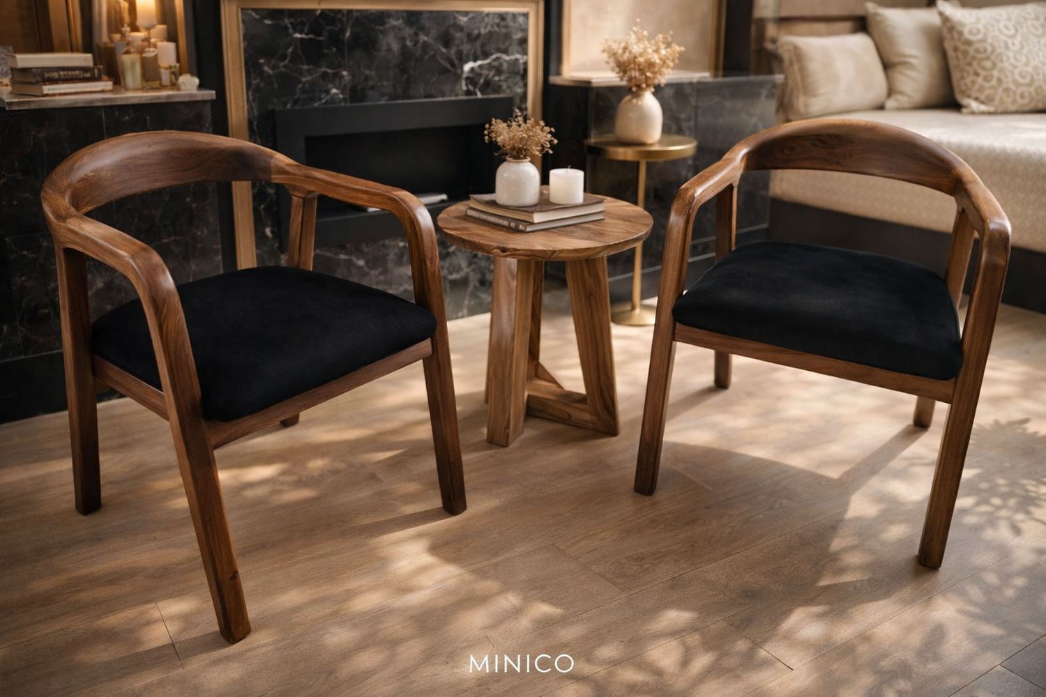Chaise de salle à manger en bois massif