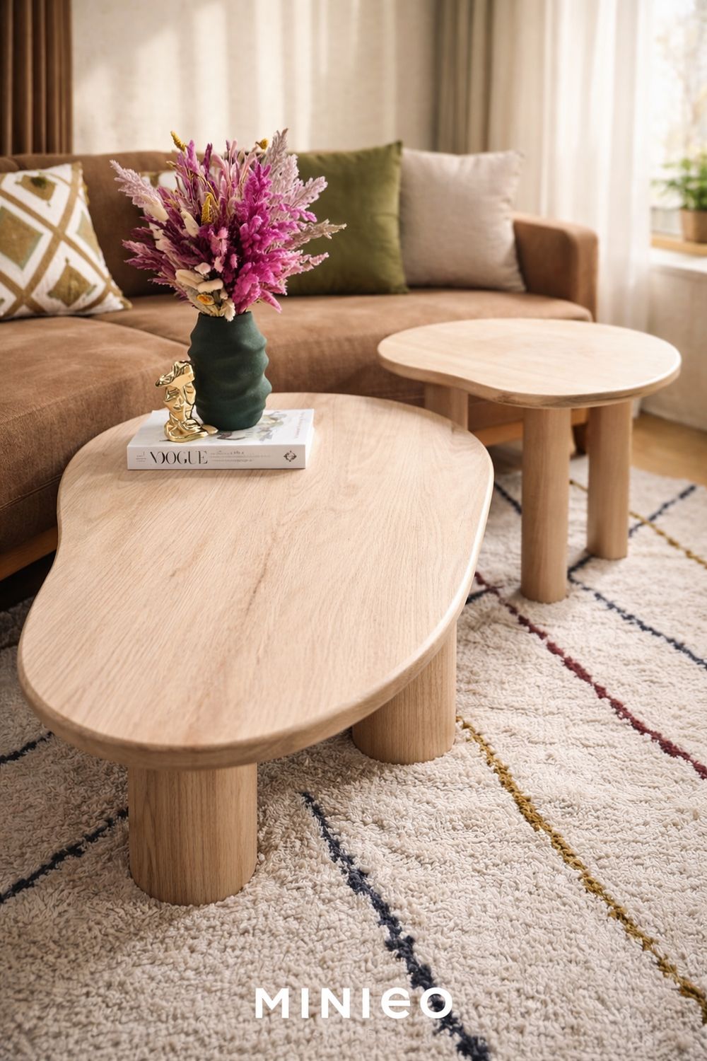 Ensemble de table basse et table d’appoint