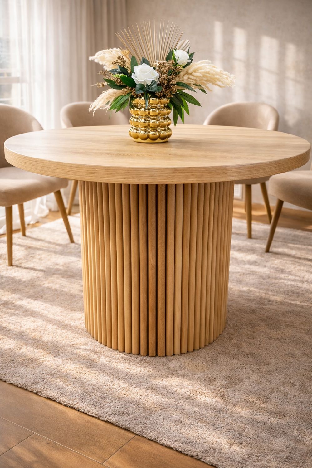 Table ronde de salle à manger