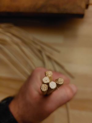 Kołki rattanowe naturalne okrągłe