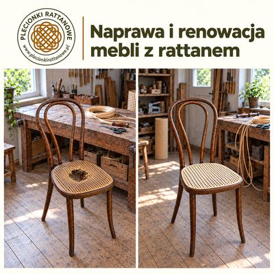 Naprawa i renowacja mebli z rattanem