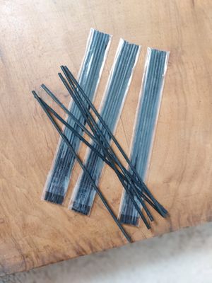 Patyczki rattanowe do dyfuzorów CZARNE 20cm/3mm - 20 szt