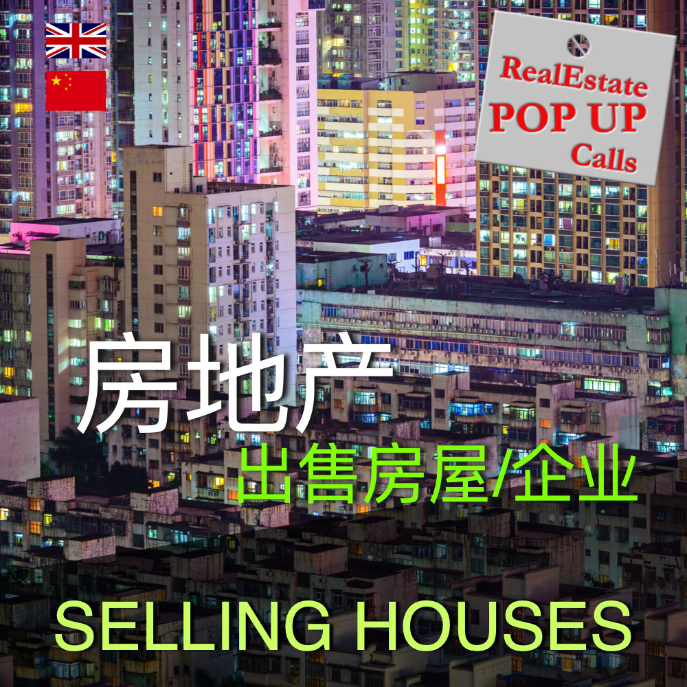 RealEstate POP UP Call - 出售房屋/企业 - SELLING HOUSES - English & 中文