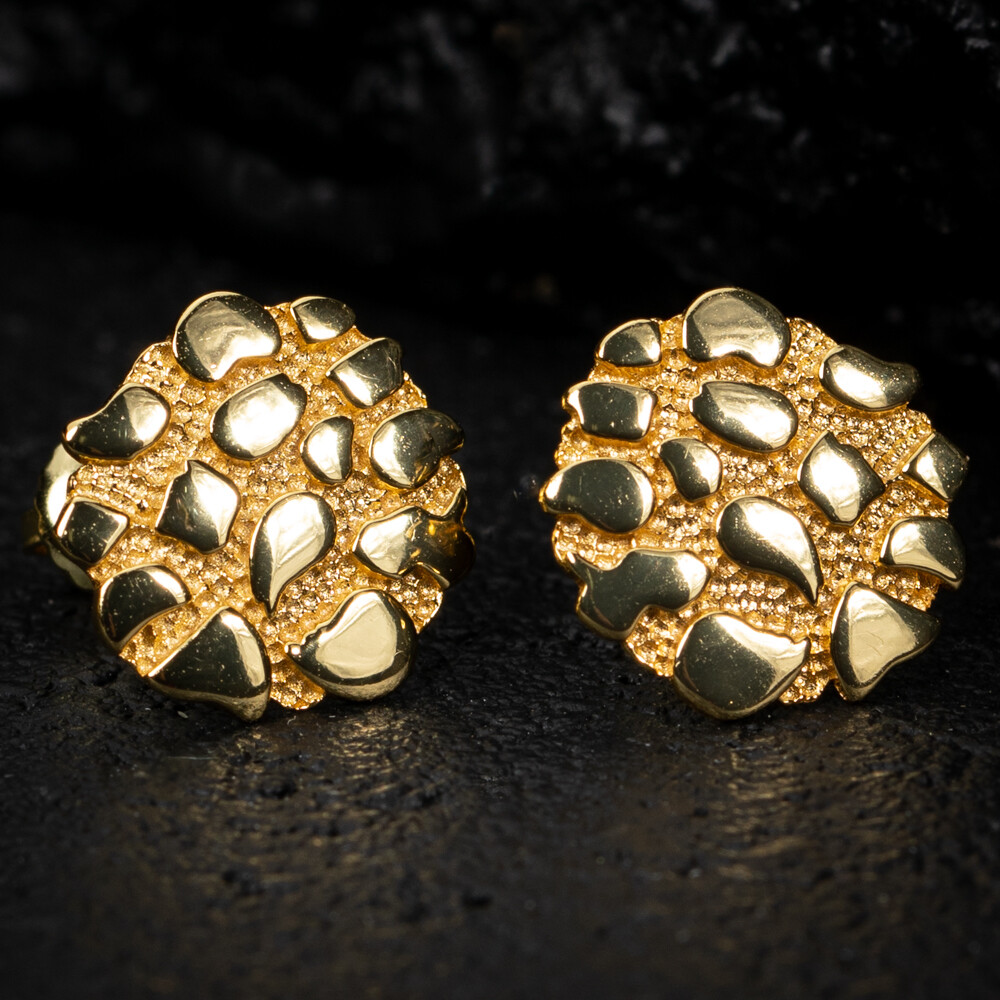 Big stud earrings men hot sale