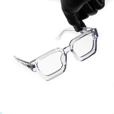 Men's Fully Clear Tint Top Quality Acetate Glasses
