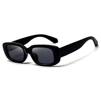 Black Square Men Women Trendy Fashion Rectangle Frame UV 400 Sunglasses ​