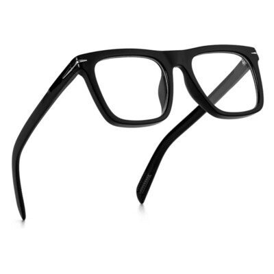 Men Women Clear Lens Fashion Trendy Designer Non Prescription Classic Black Computer Eyeglasses