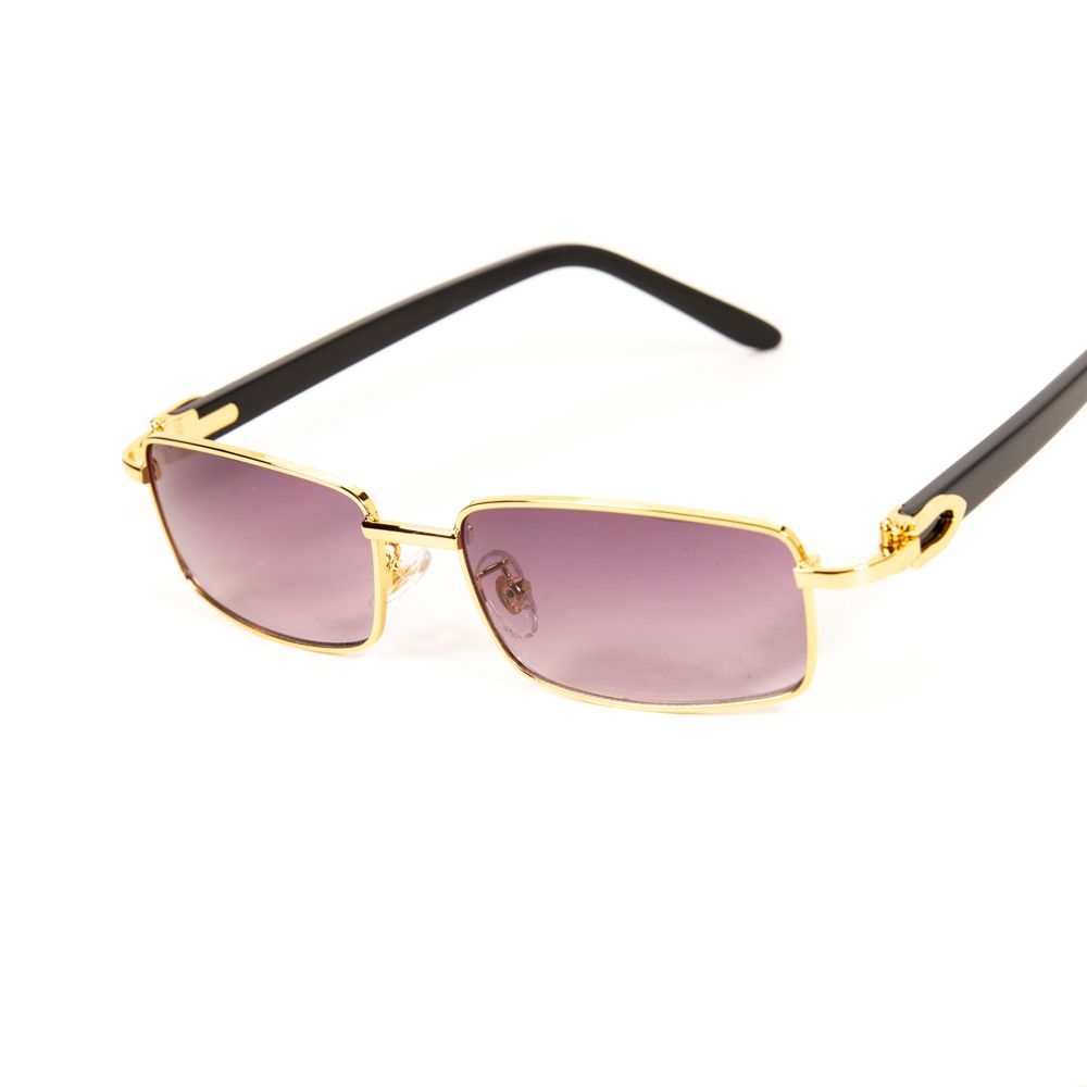 Full Rim Luxury Purple Gold Frame Summer Vintage Shades Sunglasses