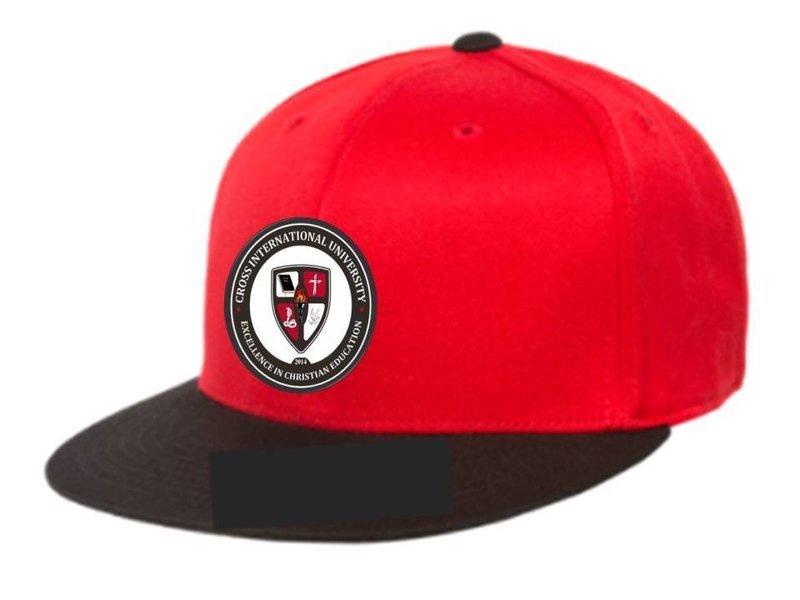 Ball caps with embroidered logo-Red