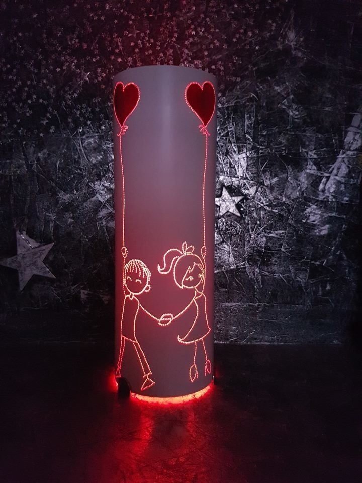 Magic- Dotlights LED Lampe - LED Vase &quot;Hochzeit&quot;