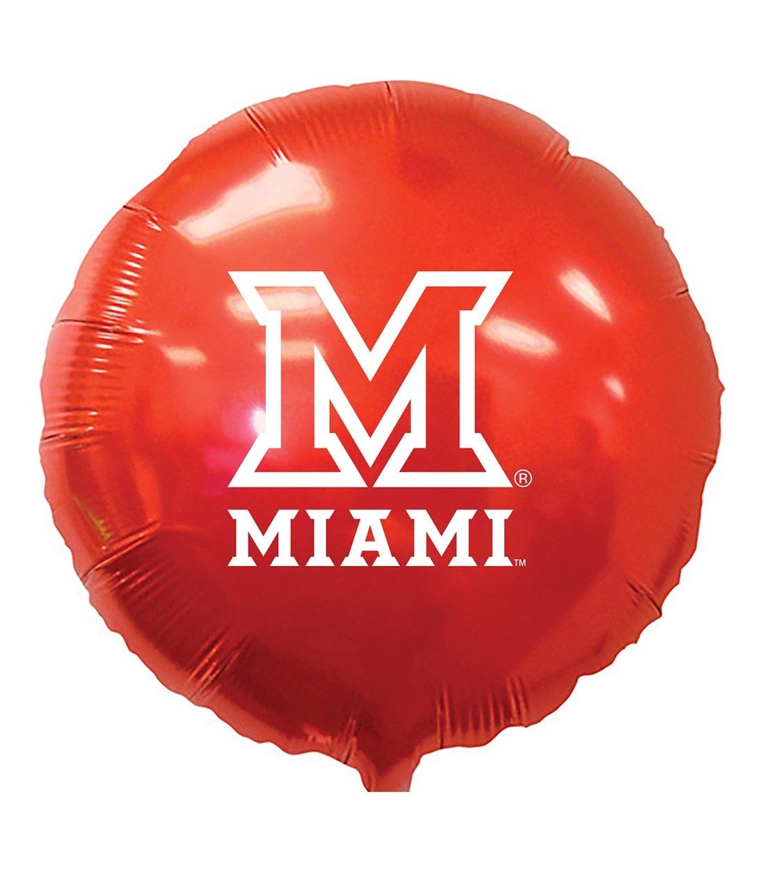 18" Red Foil Mylar Miami Balloon