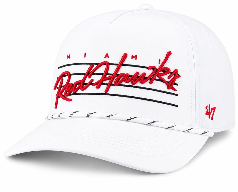 ’47 Miami Retro White RedHawks Cap