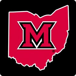 Miami University Ohio Block M Auto Decal - Large